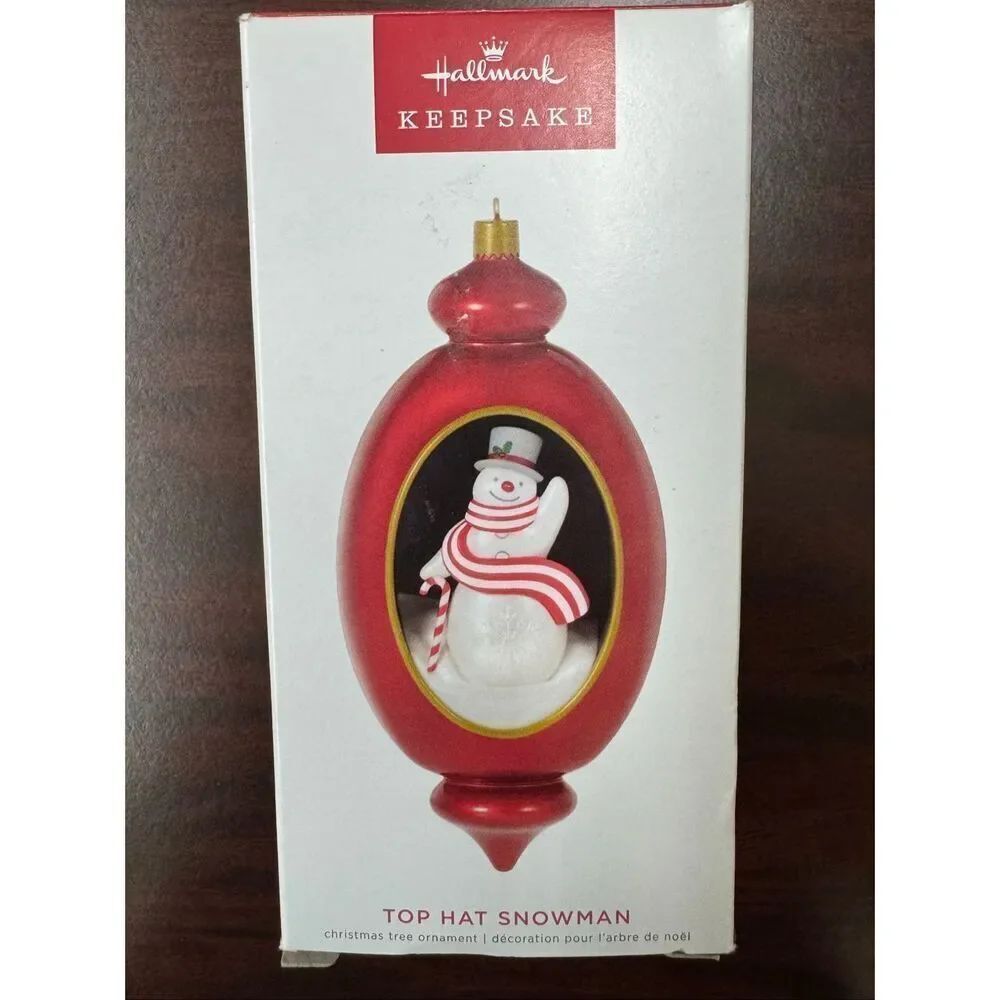 Hallmark Top Hat Snowman 2022 Limited Edition Christmas Tree Ornament
